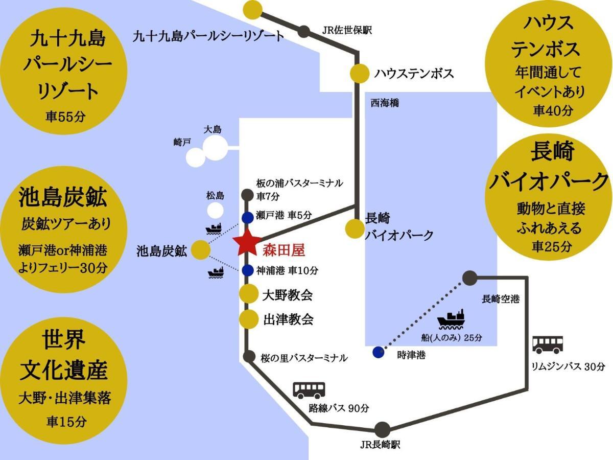 Yukinoura Guest House Moritaya Saikai 외부 사진